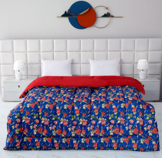 1 PC Double Winter Comforter-Botanic Comforters Apricot