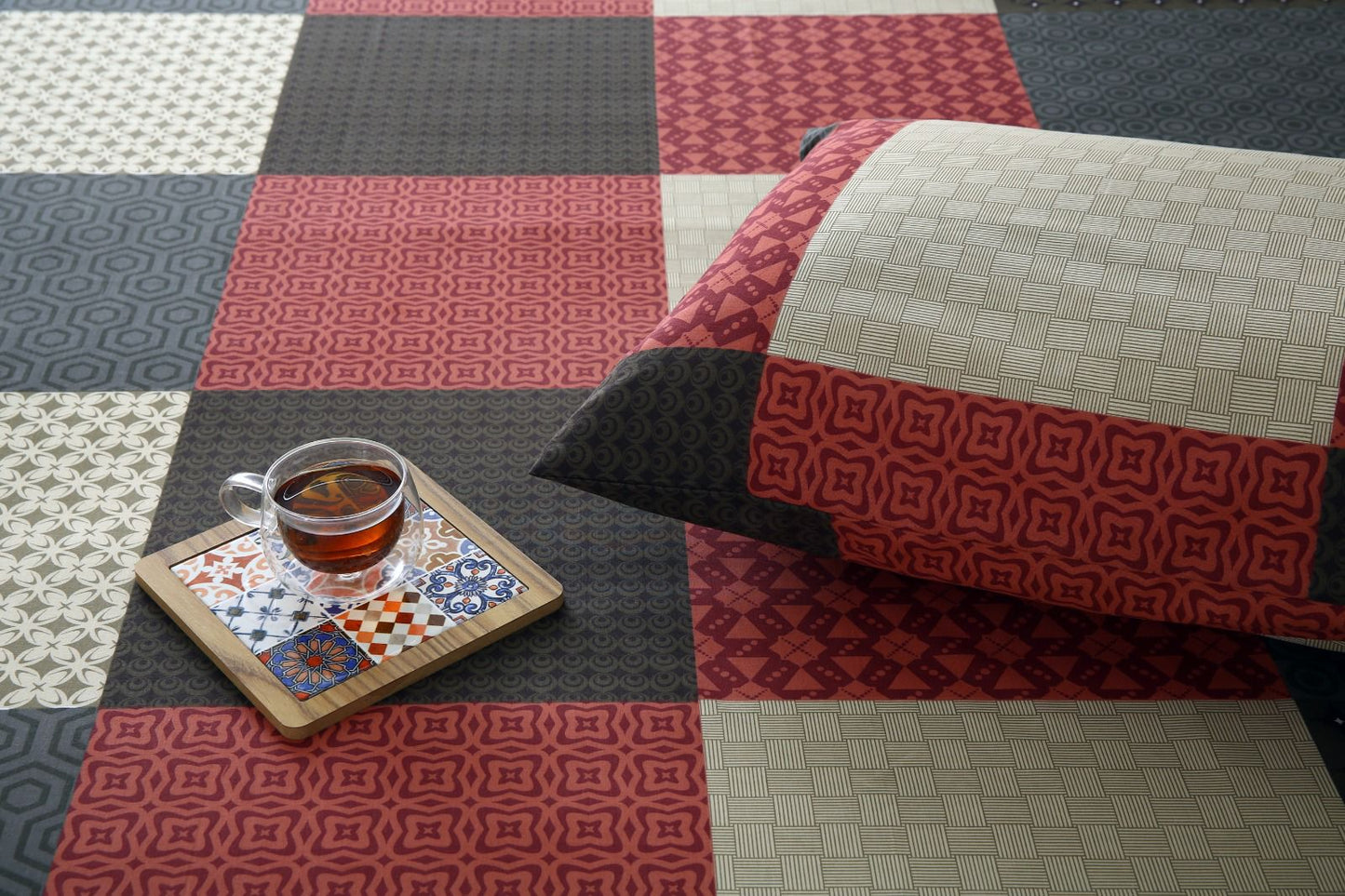 3 PCs Double Bed Sheet-Aurora Bed Sheets Apricot