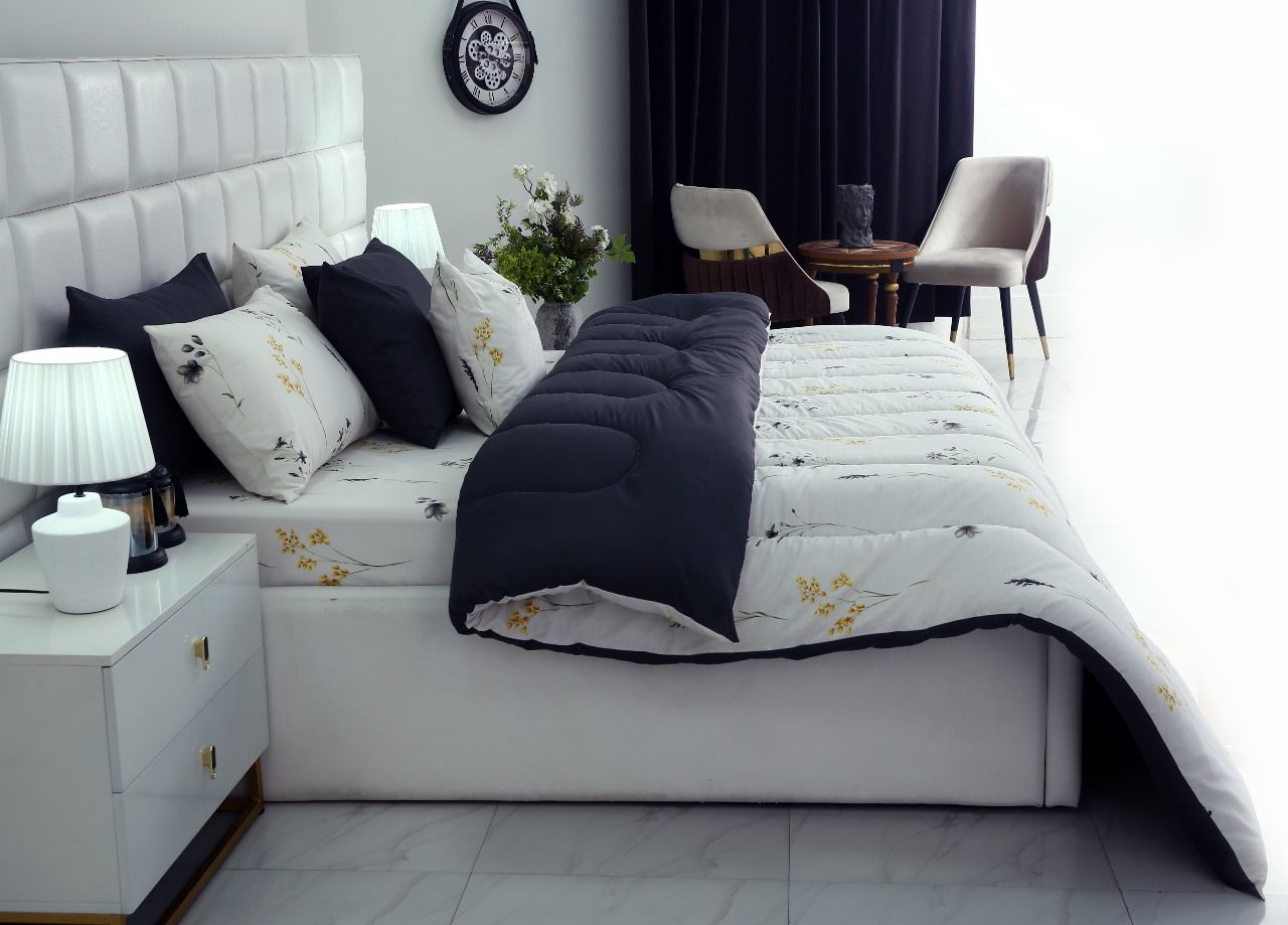 8 PCs Winter Comforter Set-Henna