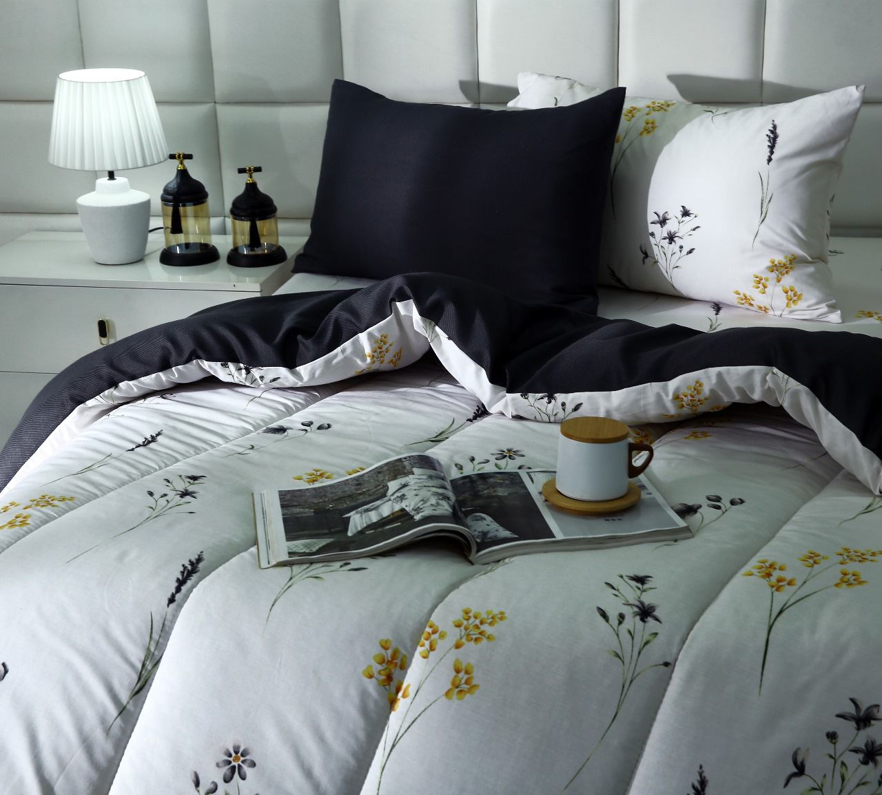 8 PCs Winter Comforter Set-Henna