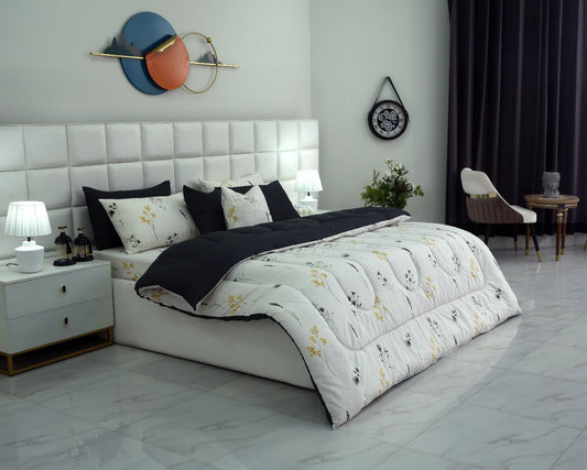 8 PCs Winter Comforter Set-Henna