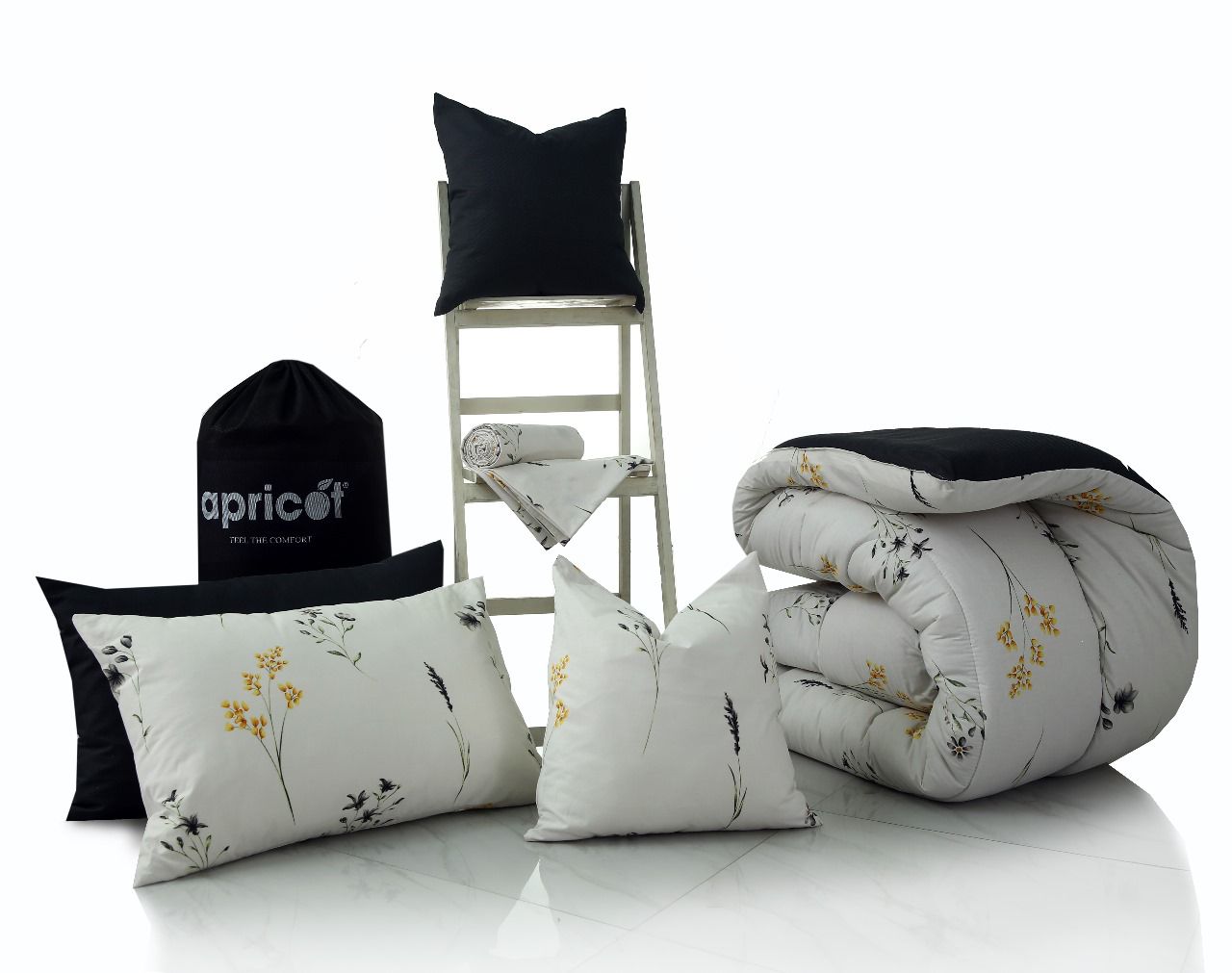 8 PCs Winter Comforter Set-Henna