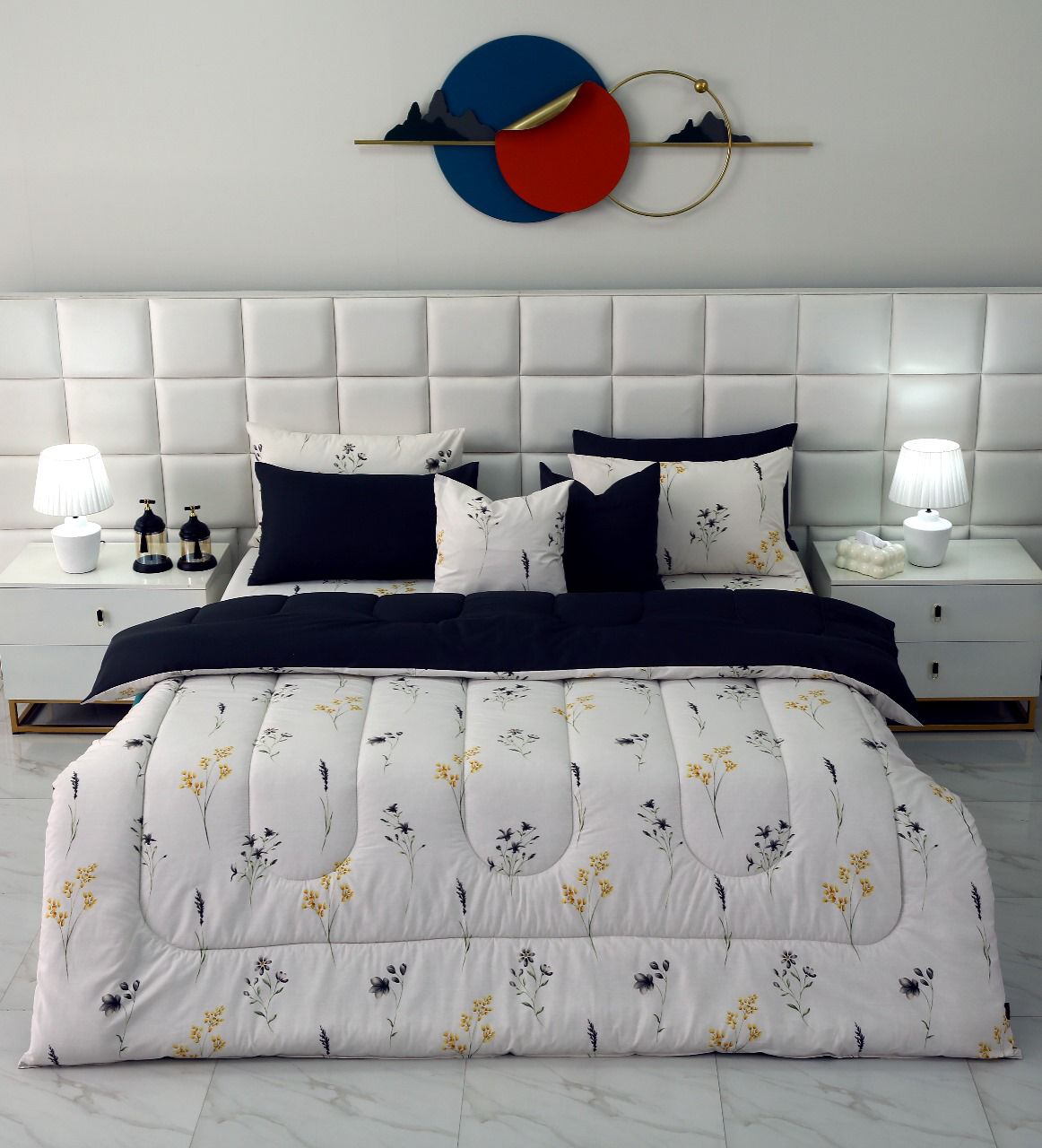 8 PCs Winter Comforter Set-Henna