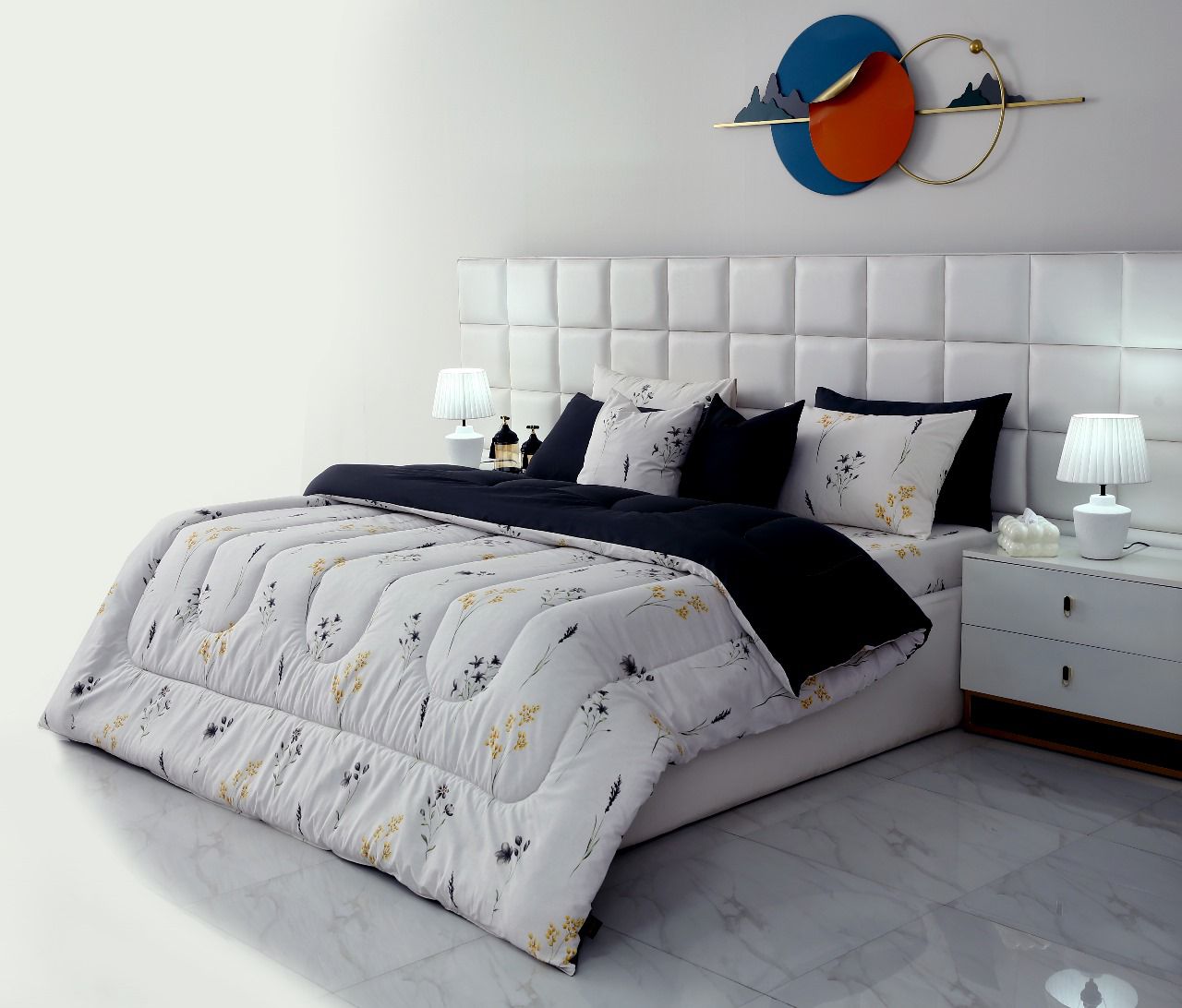 8 PCs Winter Comforter Set-Henna