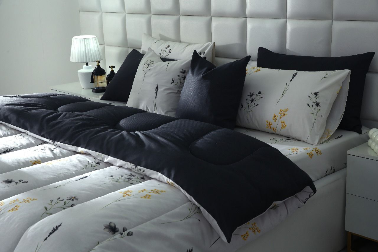 8 PCs Winter Comforter Set-Henna