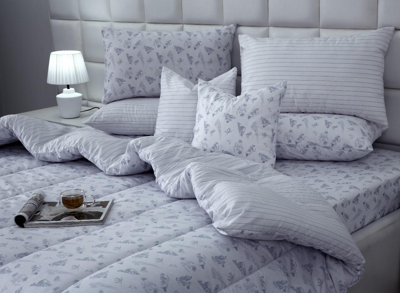 8 PCs Winter Comforter Set-Huts Comforters Apricot