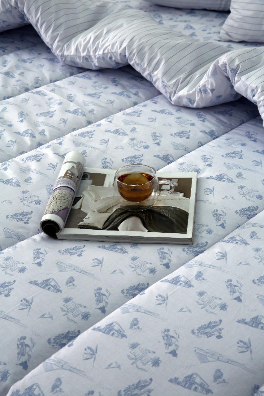 8 PCs Winter Comforter Set-Huts Comforters Apricot