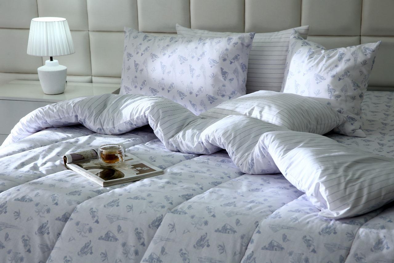 8 PCs Winter Comforter Set-Huts Comforters Apricot