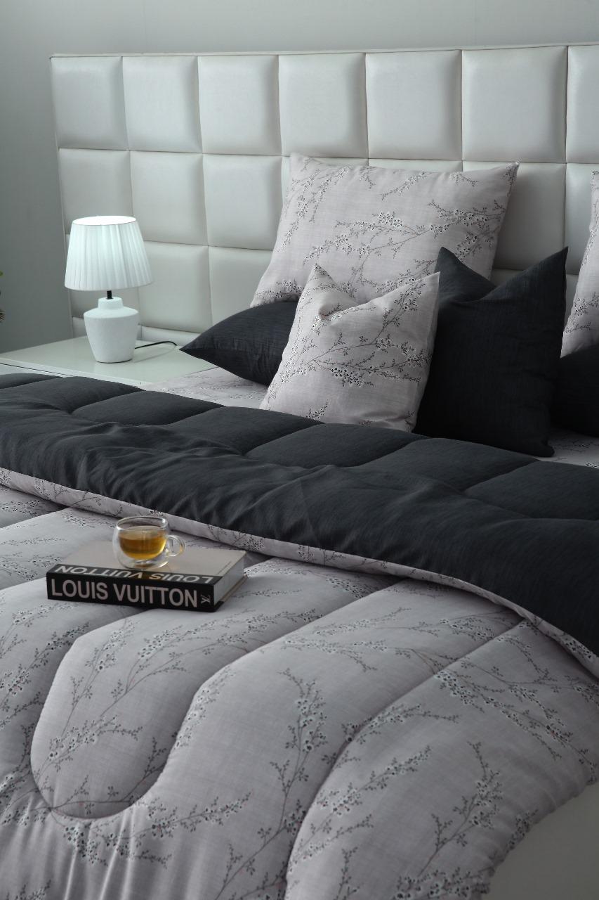 8 PCs Winter Comforter Set-Jaipur Weaves Comforters Apricot