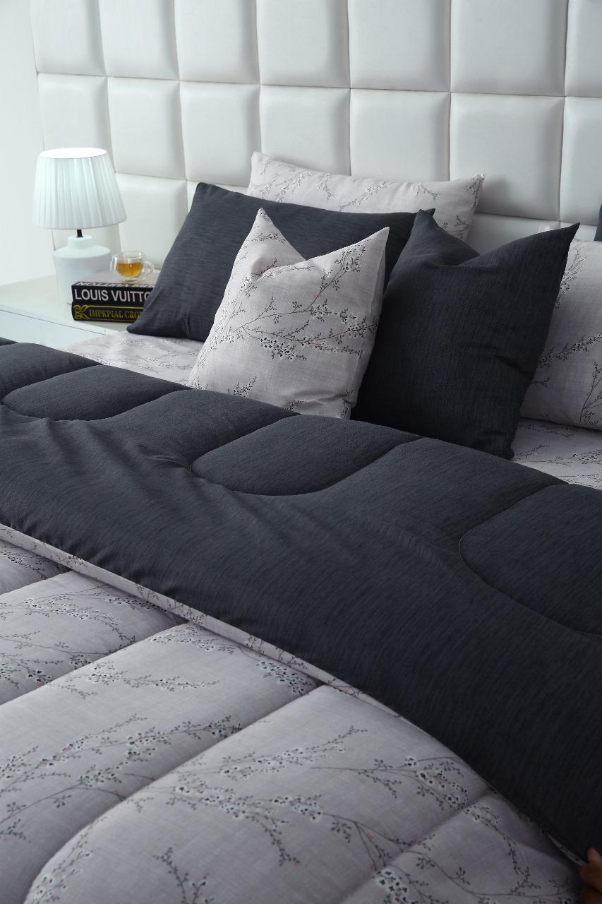 8 PCs Winter Comforter Set-Jaipur Weaves Comforters Apricot