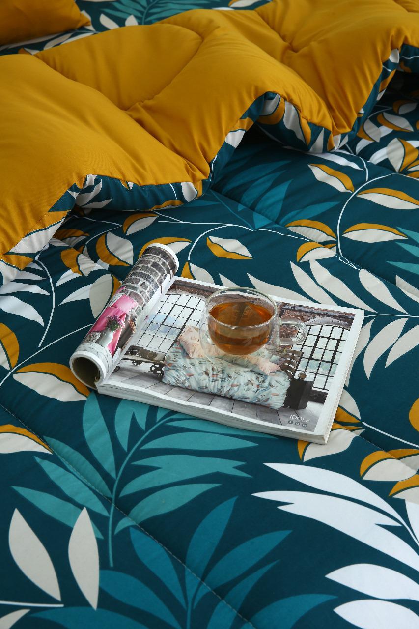 1 PC Single Comforter-Tropicals Comforters Apricot