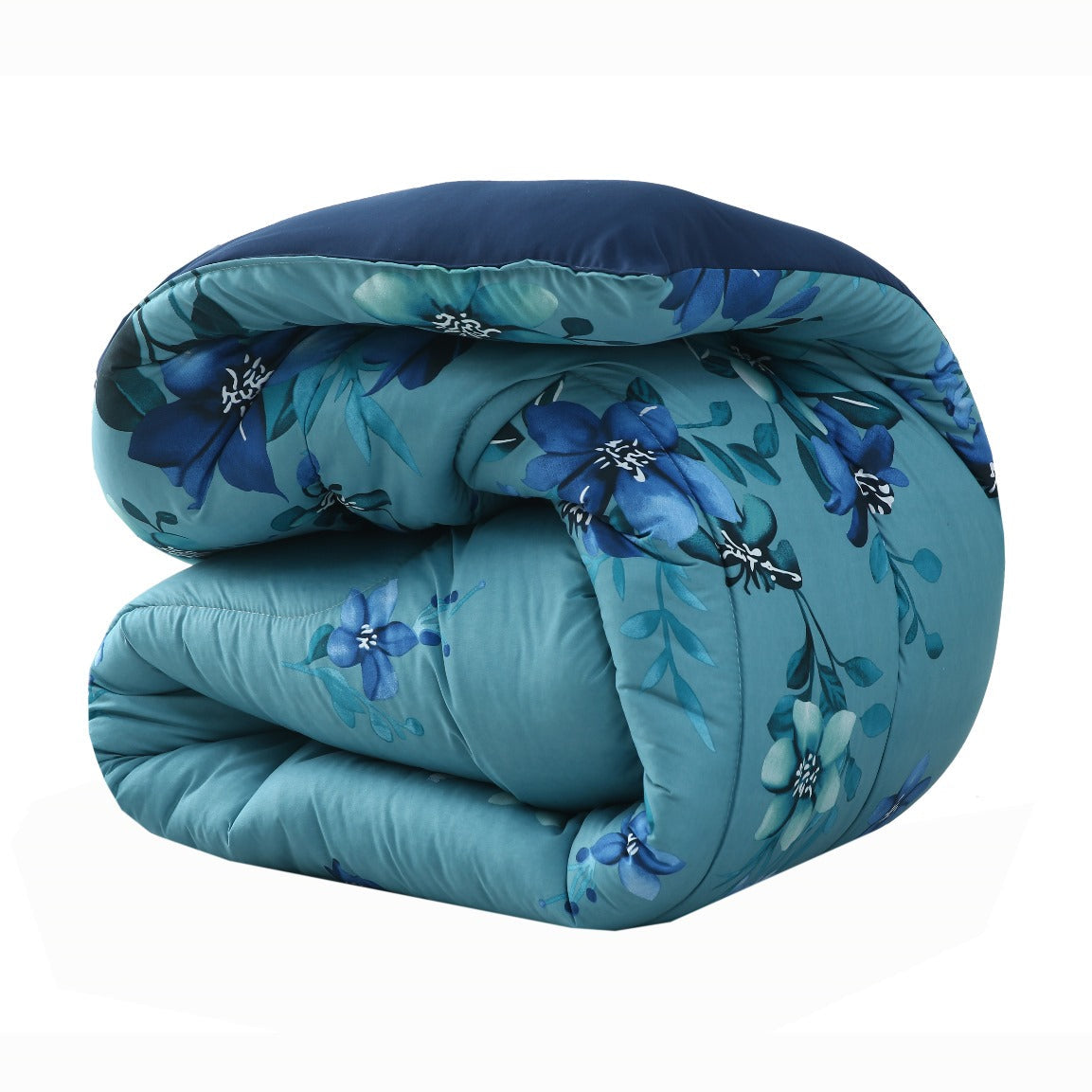 1 PC Double Winter Comforter-Azure Bloom Comforters Apricot