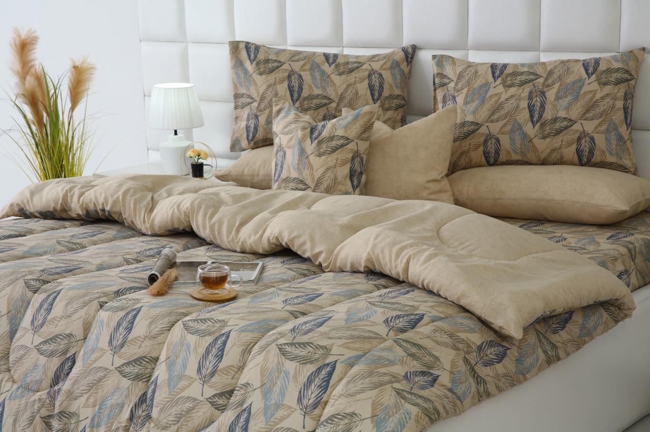 8 PCs Winter Comforter Set-Garden Bench Comforters Apricot