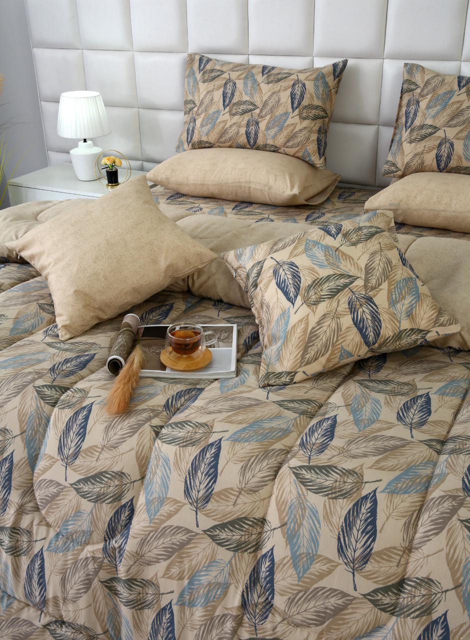 8 PCs Winter Comforter Set-Garden Bench Comforters Apricot