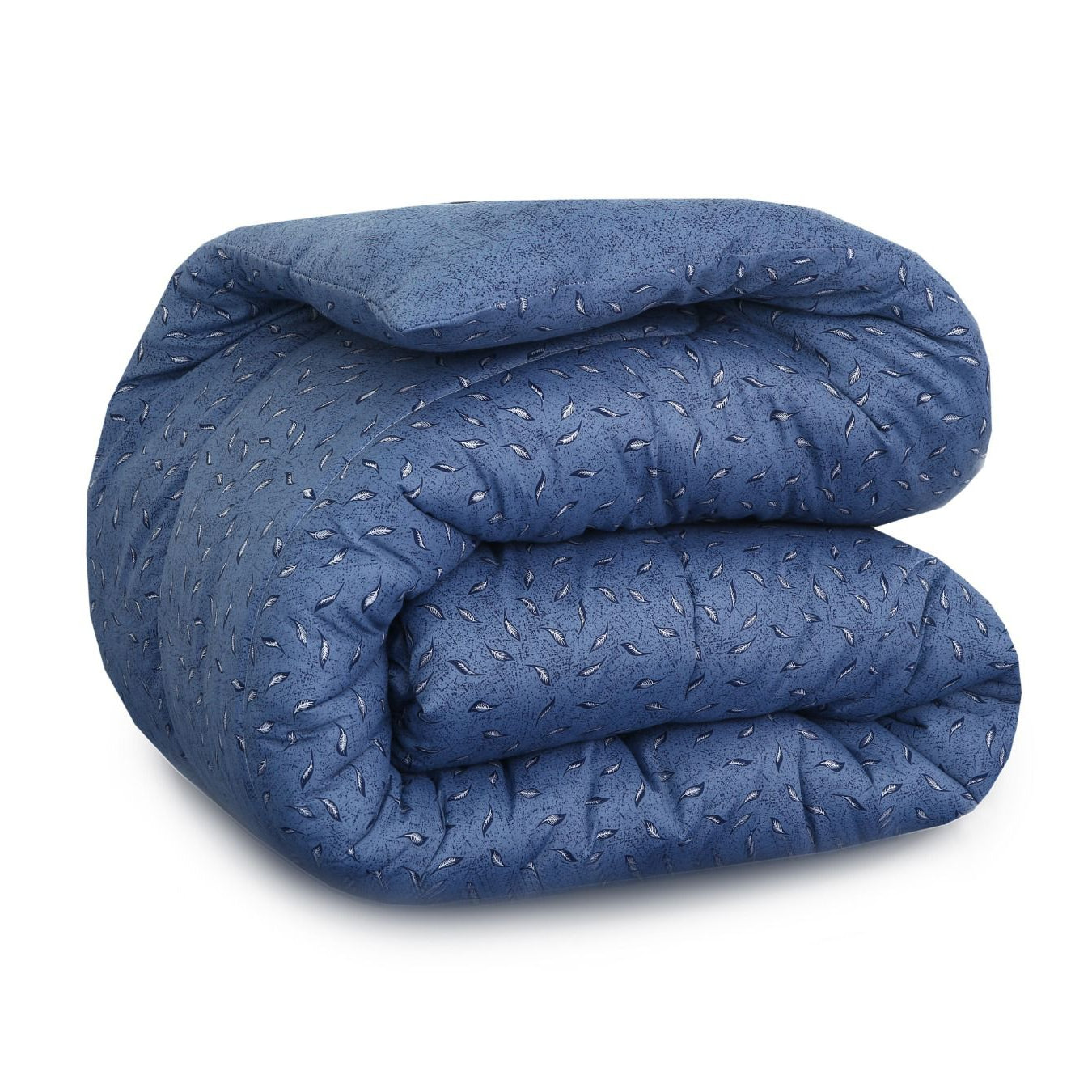 1 PC Double Winter Comforter-Raincloud Blue Feathers Comforters Apricot