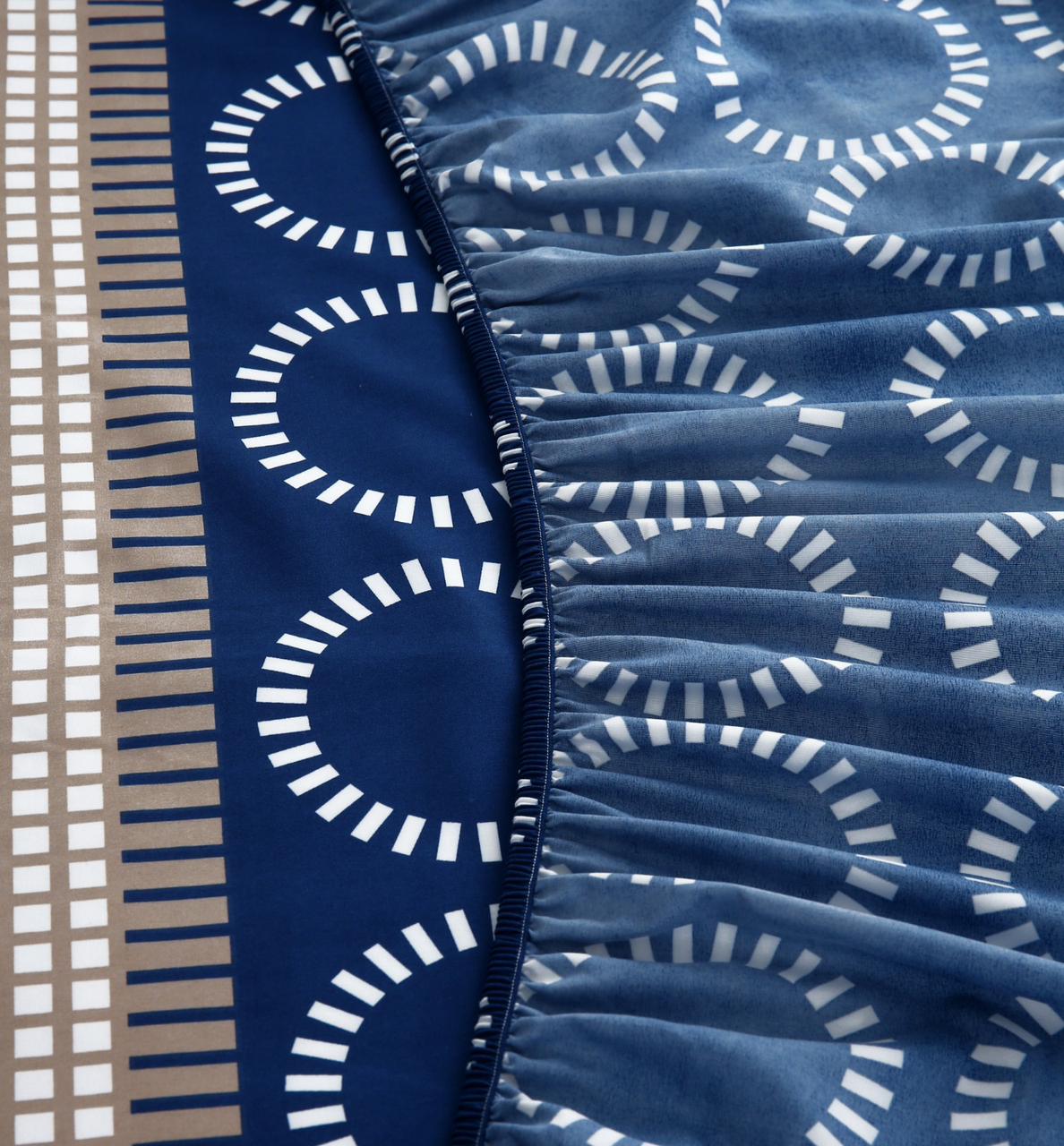 Fitted Bed Sheet-Starry Nights Fitted Sheets Apricot