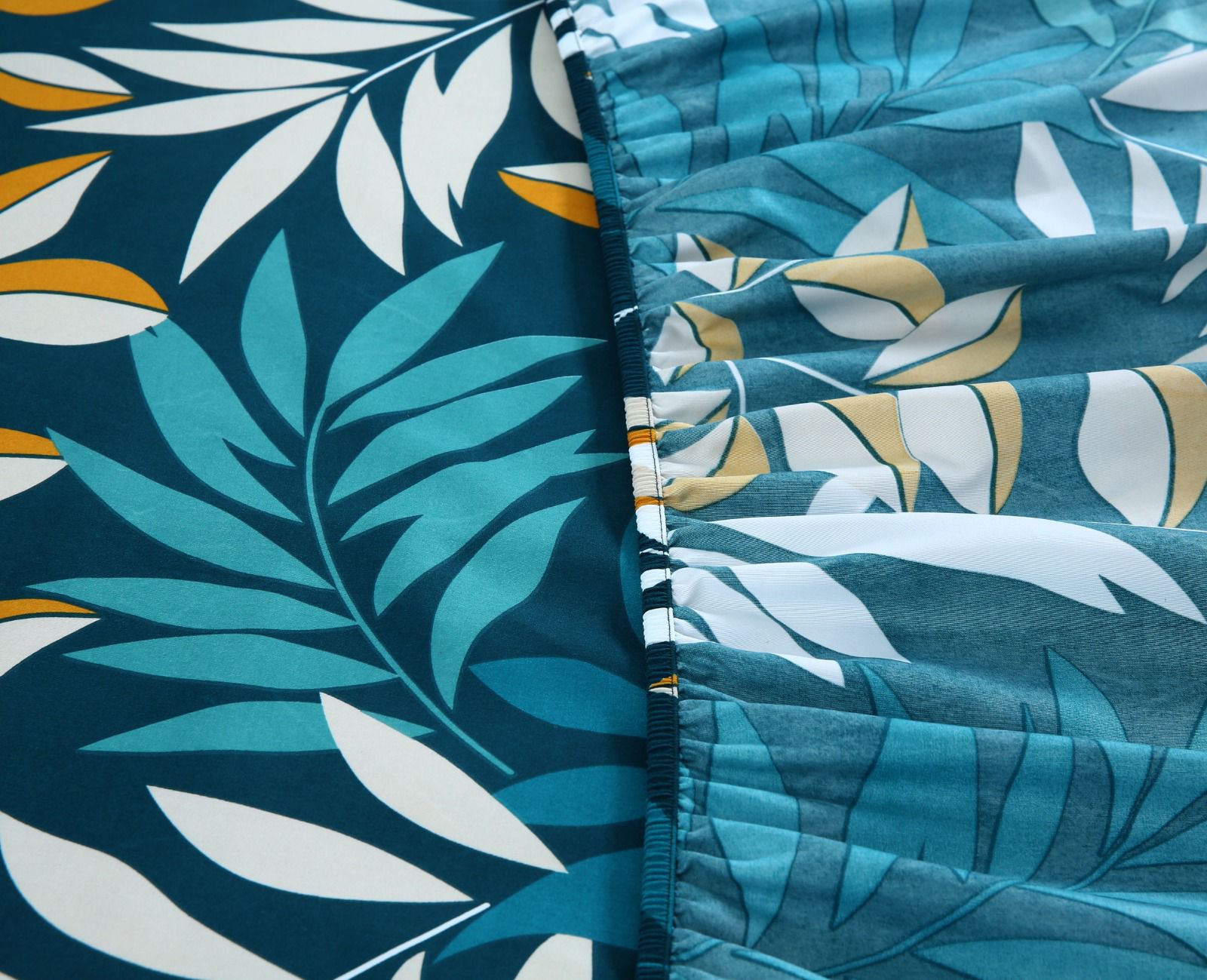 Fitted Bed Sheet-Tropicals Fitted Sheets Apricot