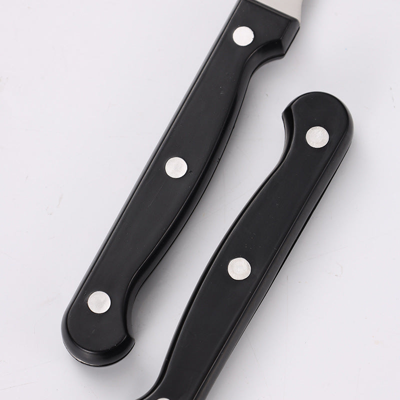 Knife Set with Steel Blades Apricot