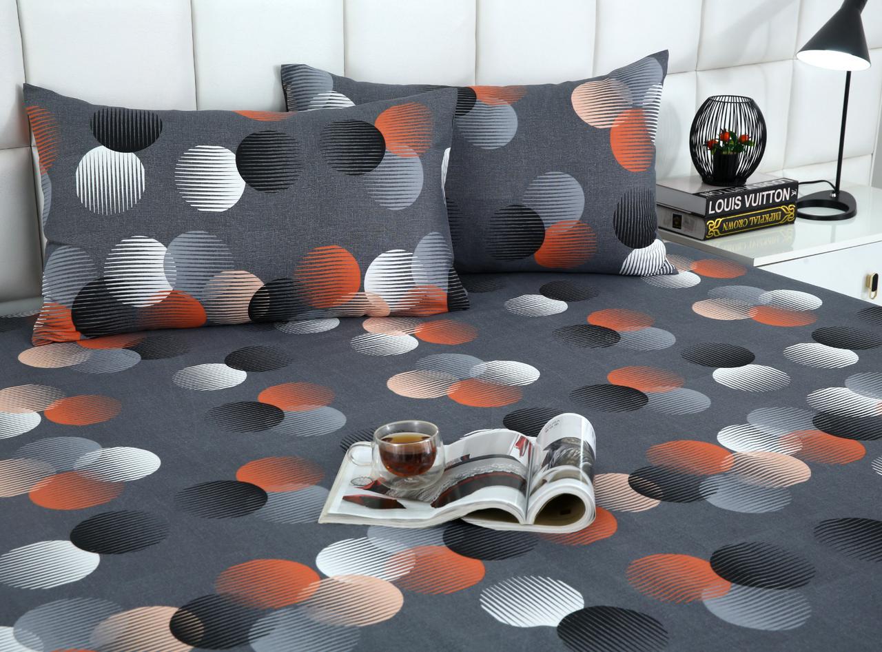 Fitted Bed Sheet-Illustration Design Fitted Sheets Apricot