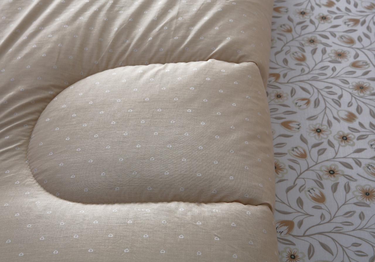 8 PCs Winter Razai Set-Corsage Flower Comforters Apricot