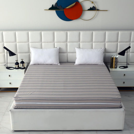 Zipper Mattress Cover Printed-Slate Protectors Apricot