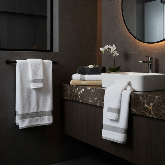 1 PC Bath Towel-White Bath Towels & Washcloths Apricot