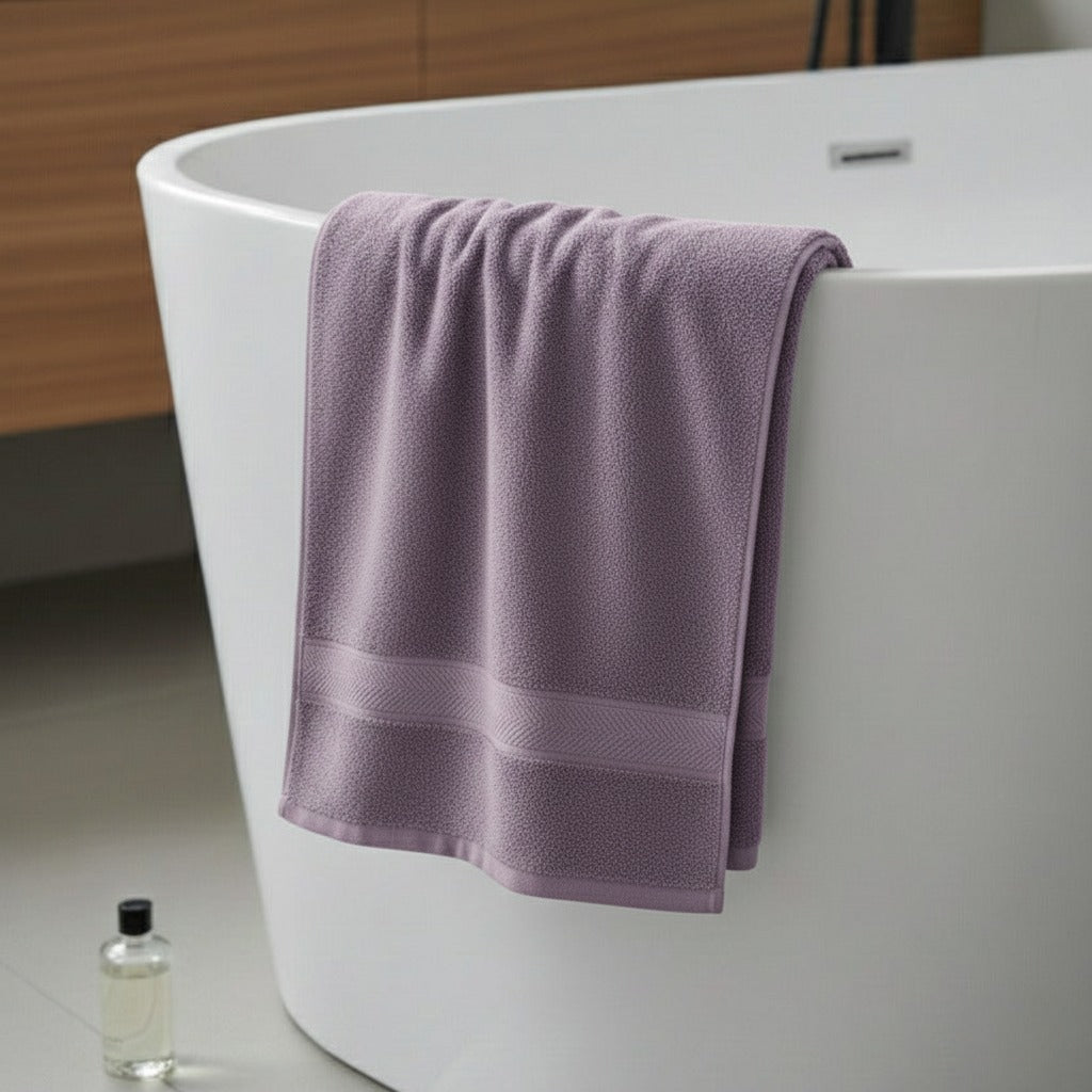1 PC Bath Towel-Lilac Bath Towels & Washcloths Apricot