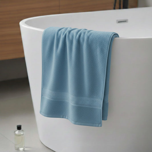 1 PC Bath Towel-Sky Blue Bath Towels & Washcloths Apricot