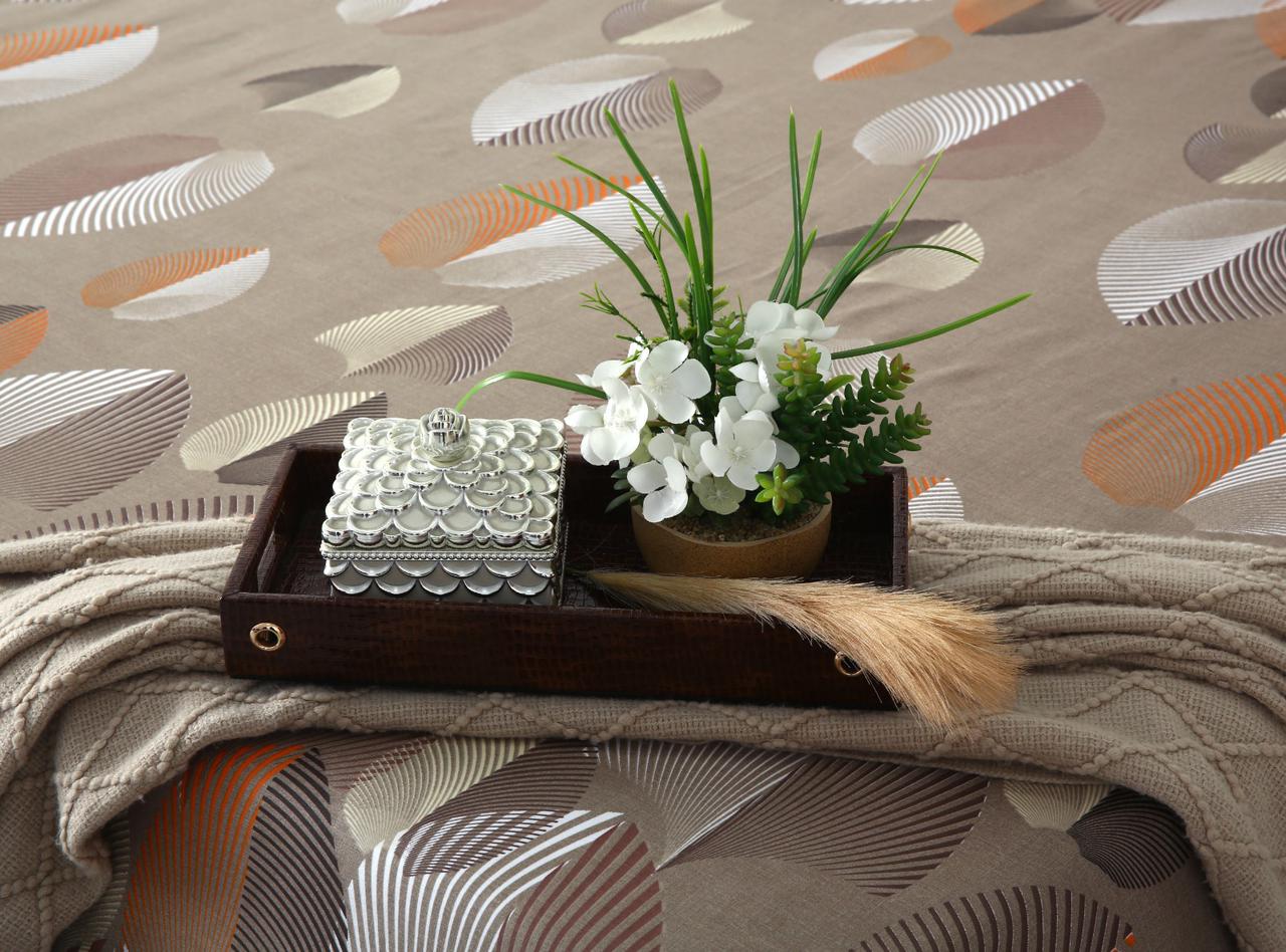 3 PCs Double Bed Sheet-DB-236 Bed Sheets Apricot