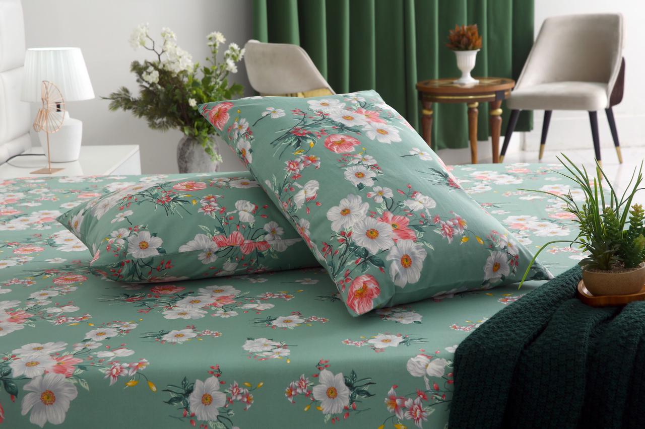 3 PCs Double Bed Sheet-DB-251 Bed Sheets Apricot