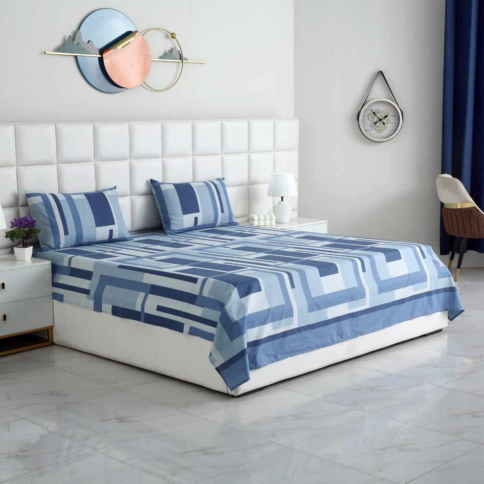 3 PCs Double Bed Sheet-DB-250 Bed Sheets Apricot