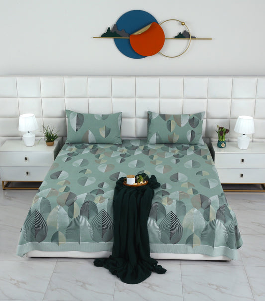 3 PCs Double Bed Sheet-DB245 Bed Sheets Apricot