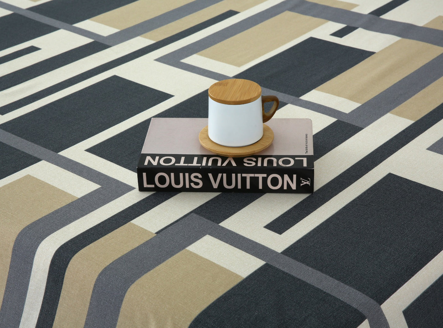 3 PCs Double Bed Sheet-DB-249 Bed Sheets Apricot