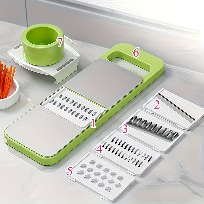 Multi-Functional Stainless Steel Vegetable Cutter and Grater (SA2510-004) Spice and sugar Jar Apricot