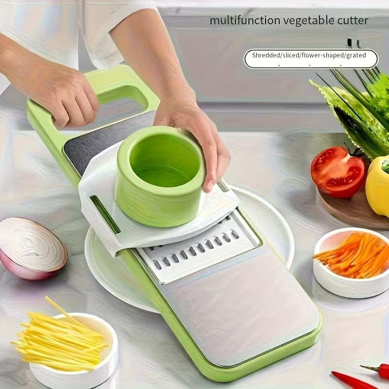 Multi-Functional Stainless Steel Vegetable Cutter and Grater (SA2510-004) chopper Apricot
