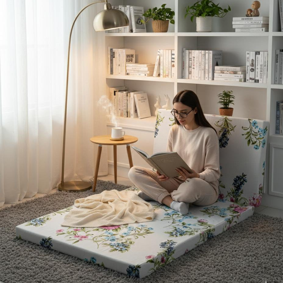 Foldable Mattress Mattress-Blue Lotus Protectors Apricot