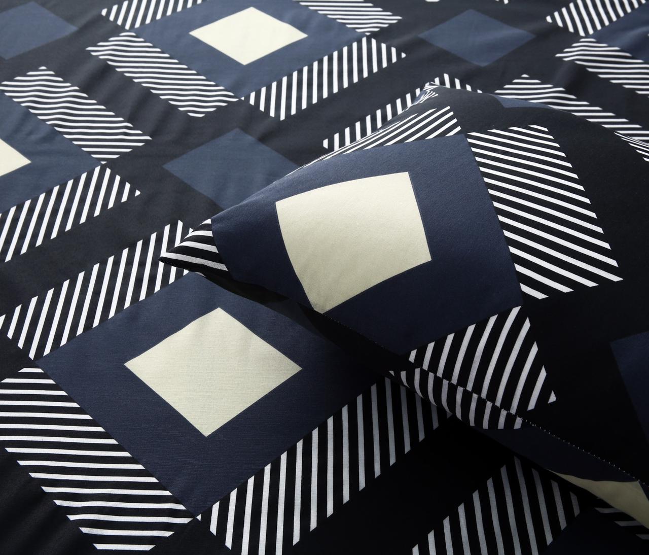 3 PCs Double Bed Sheet-Black Art Bed Sheets Apricot