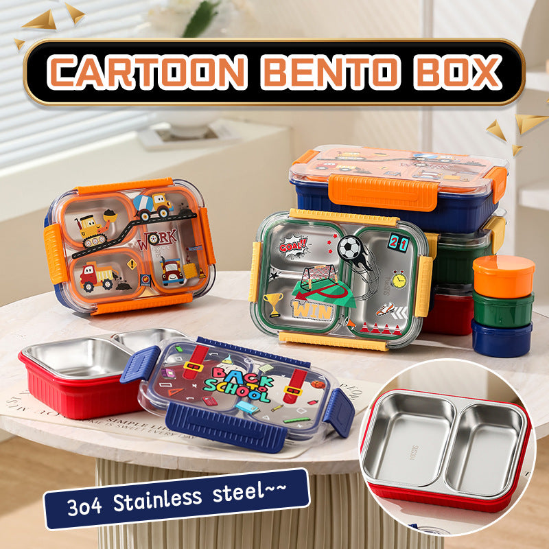TrioFeast Bento Lunch Box Leak Proof(3 Compartment) -SA2510-057WORK Apricot
