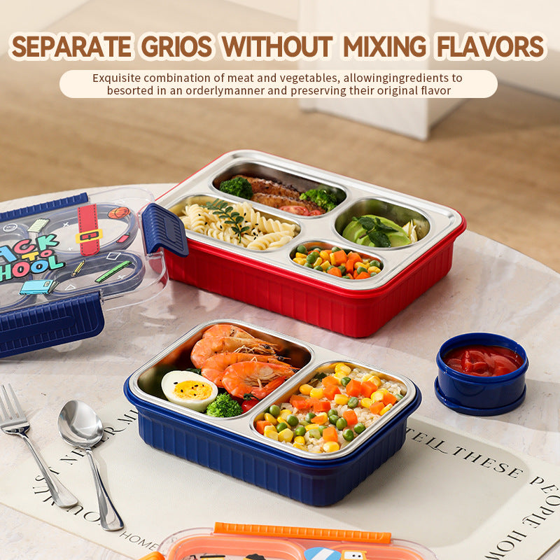 TrioFeast Bento Lunch Box Leak Proof(3 Compartment) -SA2510-057WIN Apricot