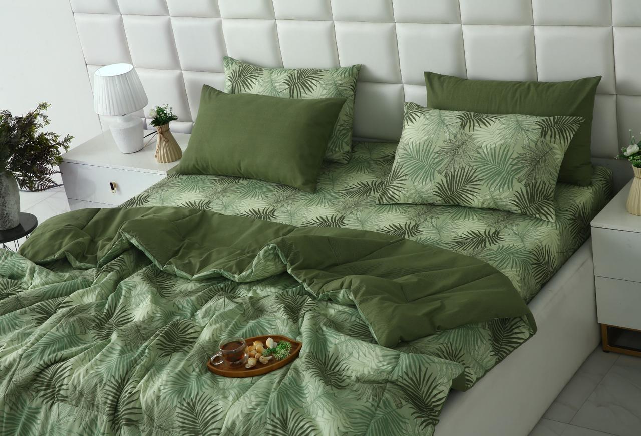 6 PCs Summer Comforter Set-Emberlad Bed Spread Apricot