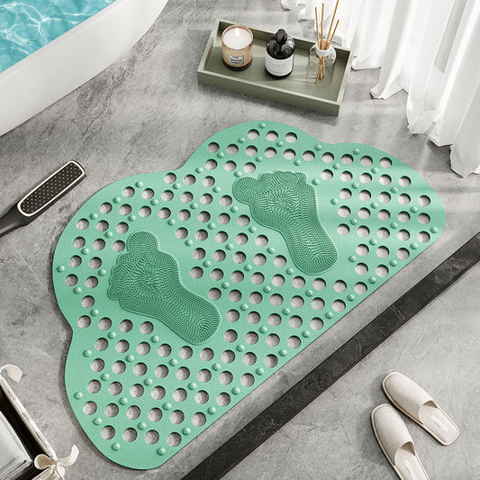 Cloud shape Antislip bathroom mat (SA2510-111)Green Bath Mats Apricot