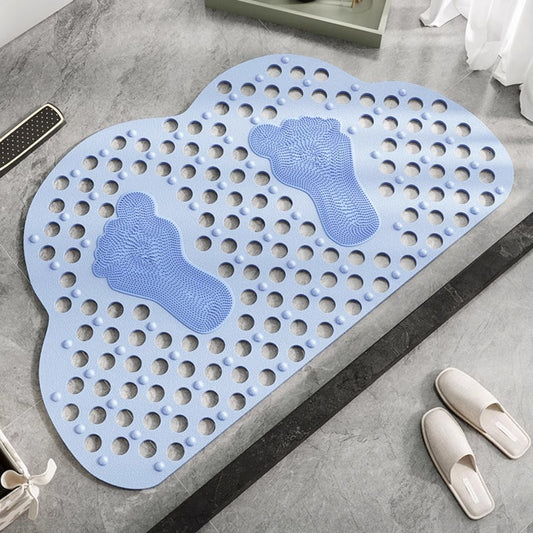 Cloud shape Antislip bathroom mat (SA2510-111)Sky Blue Bath Mats Apricot