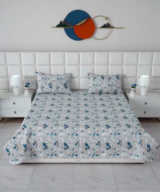 3 PCs Double Bed Sheet- DB267 BED SHEET Apricot