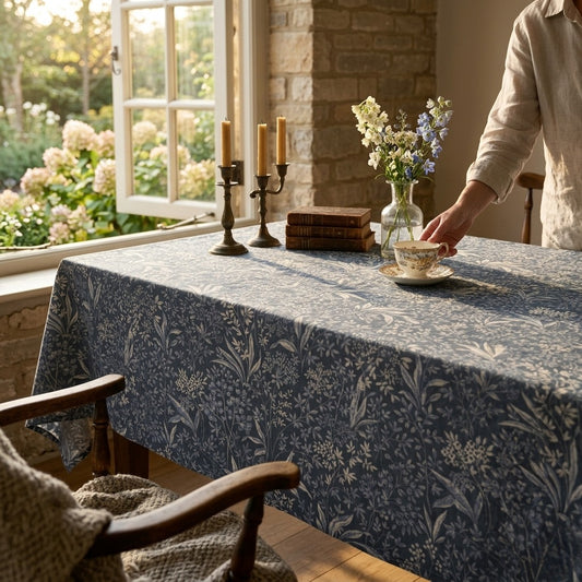 6 & 8 Seater Digital Printed Table Cover-TB63 Table Cover Apricot