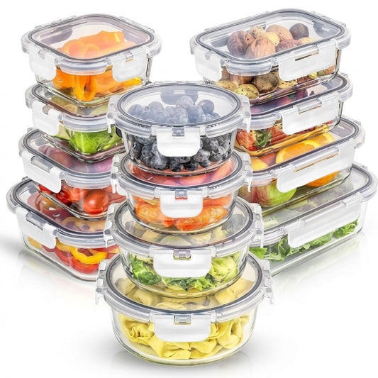 3 Pack Rectangluar Food Storage Containers (SA2408-309) Apricot