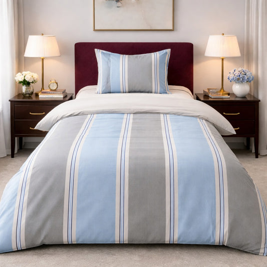 2PCs Single Size Duvet Cover Prism Bed Sheets Apricot