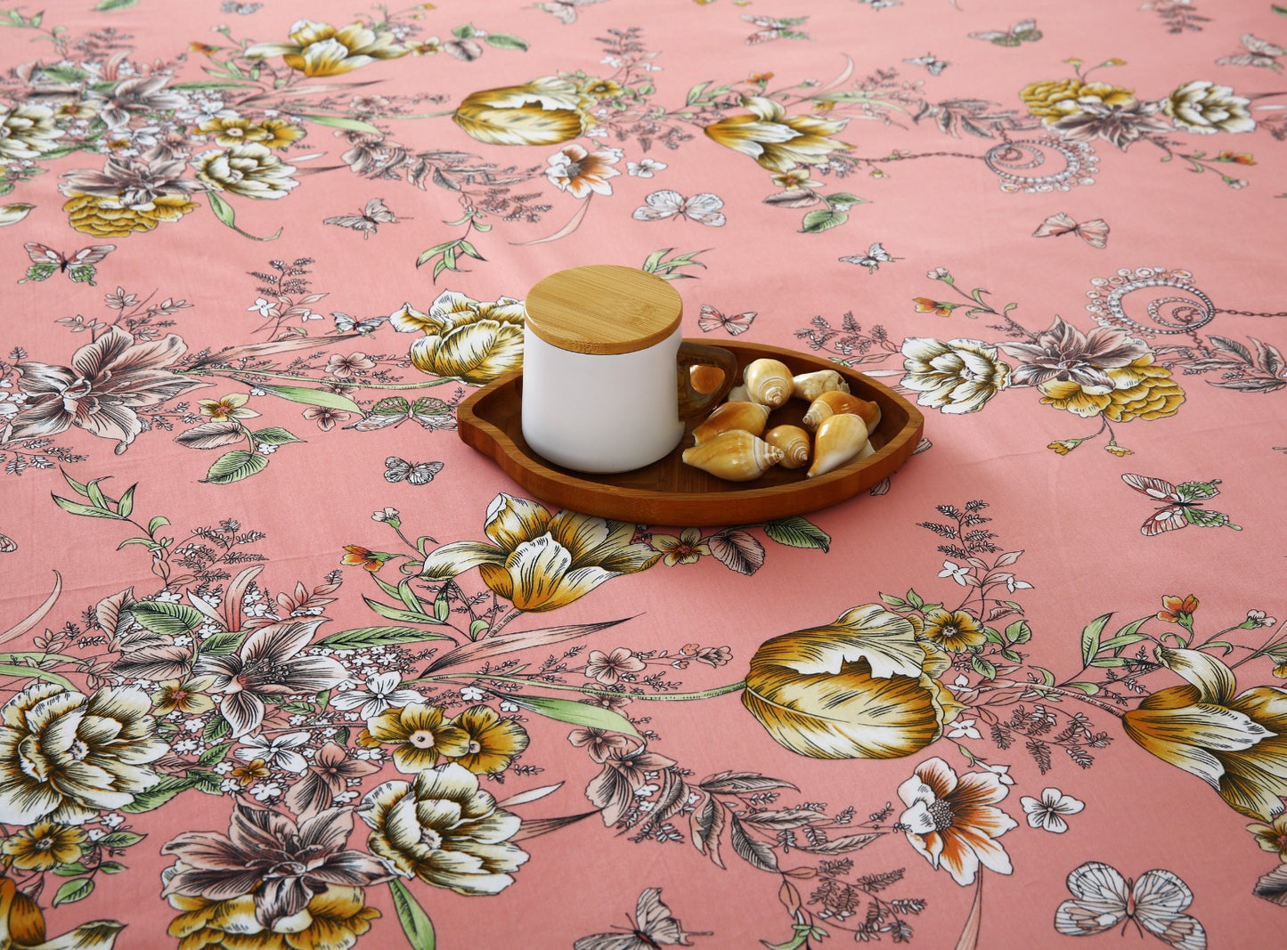 3 PCs Double Bed Sheet With Same Packing- Beatrice Vintage Bed Sheets Apricot
