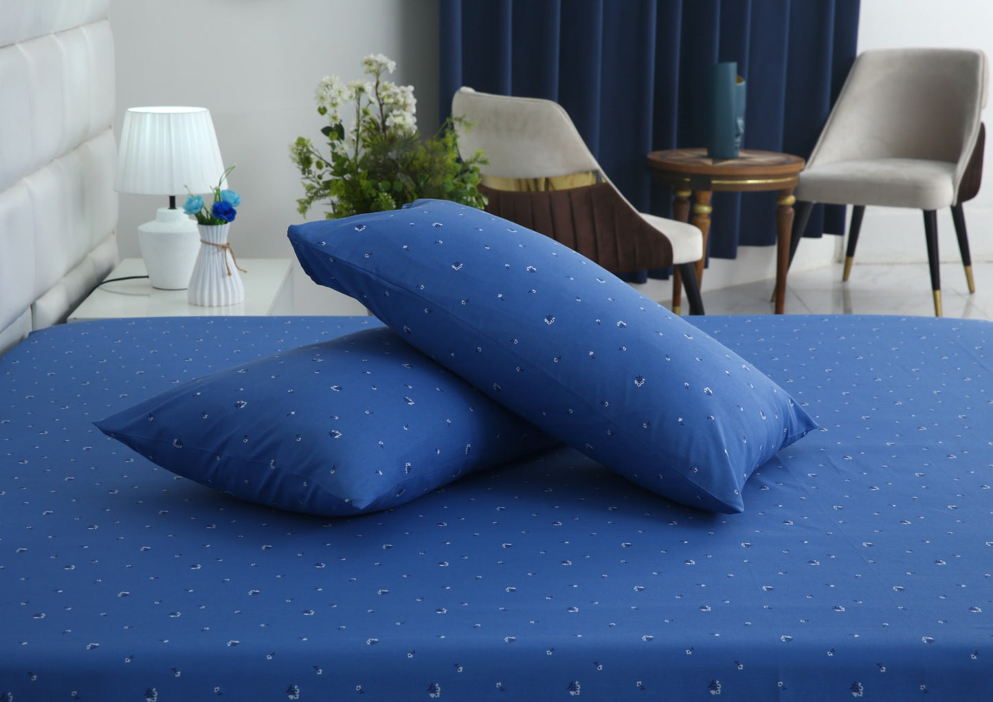 3 PCs Double Bed Sheet With Same Packing-Gossypium Bed Sheets Apricot