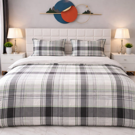 3PCs Double Duvet Cover- Melvern Bed Sheets Apricot