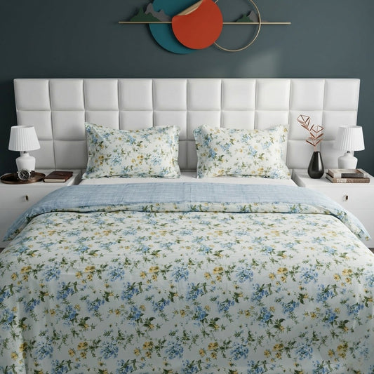 3PCs Double Duvet Cover- Primerose Bed Sheets Apricot